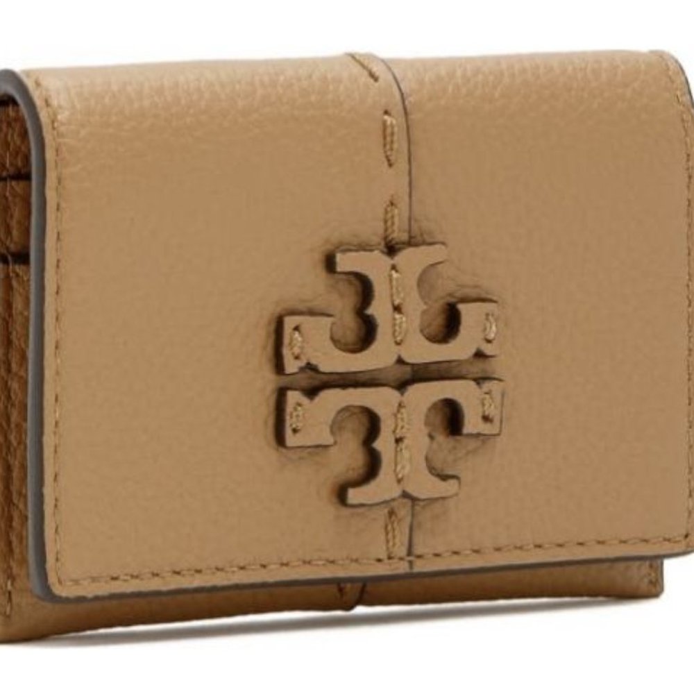 Tory Burch McGraw Leather Flap Card Case